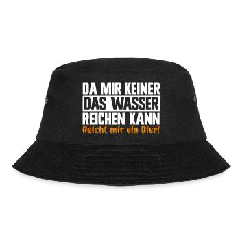 Keiner das Wasser reichen kann reicht mir das Bier - Bucket Hat - Schwarz - Vorne - Lela (165cm)