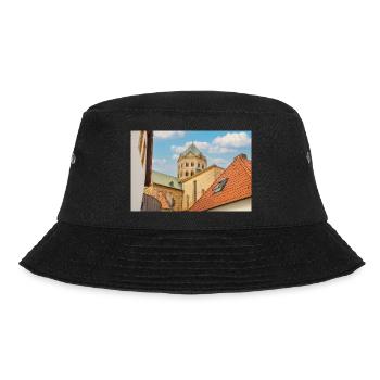 Kleine Kirche Osnabrück - Bucket Hat - Schwarz - Vorne - Lela (165cm)