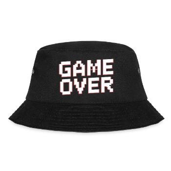 GAME OVER - Bucket Hat - black - Front - Lela (165cm)