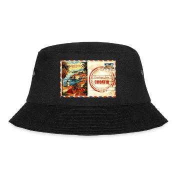 Croatia Croatia Hrvatska travel summer dubrovnik - Bucket Hat - black - Front - Lela (165cm)