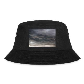 Dunkle Wolkenformationen im Sturm - Bucket Hat - Schwarz - Vorne - Lela (165cm)