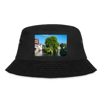 Cityscape of Esslingen am Neckar from Agnesbrücke - Bucket Hat - black - Front - Lela (165cm)