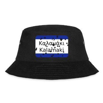 mg kalamaki olddesign - Bucket Hat - Schwarz - Vorne - Lela (165cm)