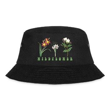 Blume - Bucket Hat - Schwarz - Vorne - Lela (165cm)