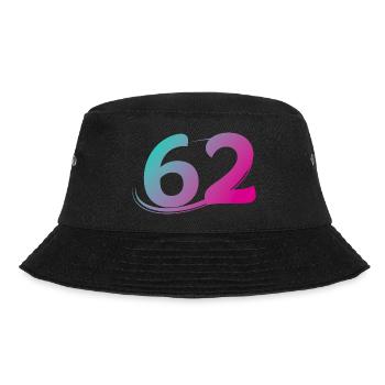 Nummer 62 mehrfarbig - Bucket Hat - Schwarz - Vorne - Lela (165cm)