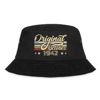 October 1942 Birthday in October - October 1942 - Bucket Hat - black - Front - Lela (165cm)