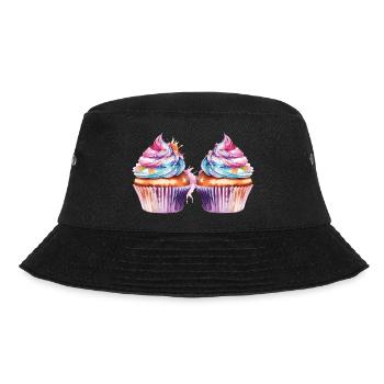 cupcake 2 - Bucket Hat - Schwarz - Vorne - Lela (165cm)