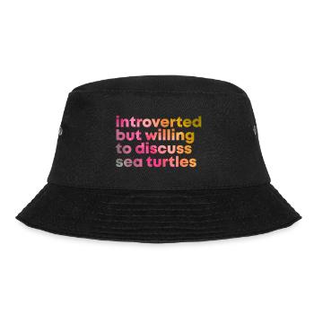 Sea Turtle - Bucket Hat - black - Front - Lela (165cm)