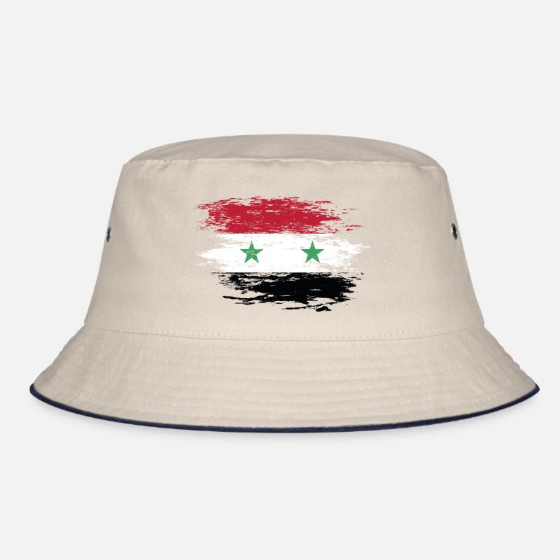 Syria flag used Bucket Hat
