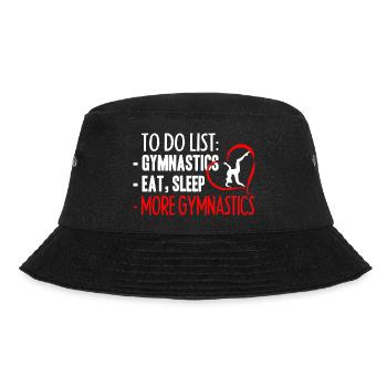 Gymnastic To Do List - Bucket Hat - black - Front - Lela (165cm)