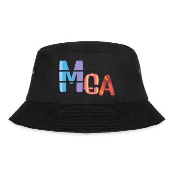 Mea name pastel text colorful - Bucket Hat - black - Front - Lela (165cm)