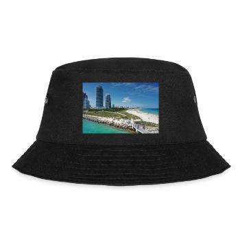 Miami Beach Piermit Wolkenkratzer - Bucket Hat - Schwarz - Vorne - Lela (165cm)
