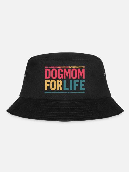 Dog mom for life - Bucket Hat - black