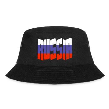 Russia flag letters colors - Bucket Hat - black - Front - Lela (165cm)