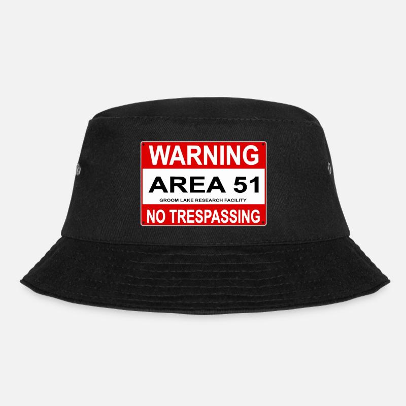AREA 51 Shield - Bucket Hat - black