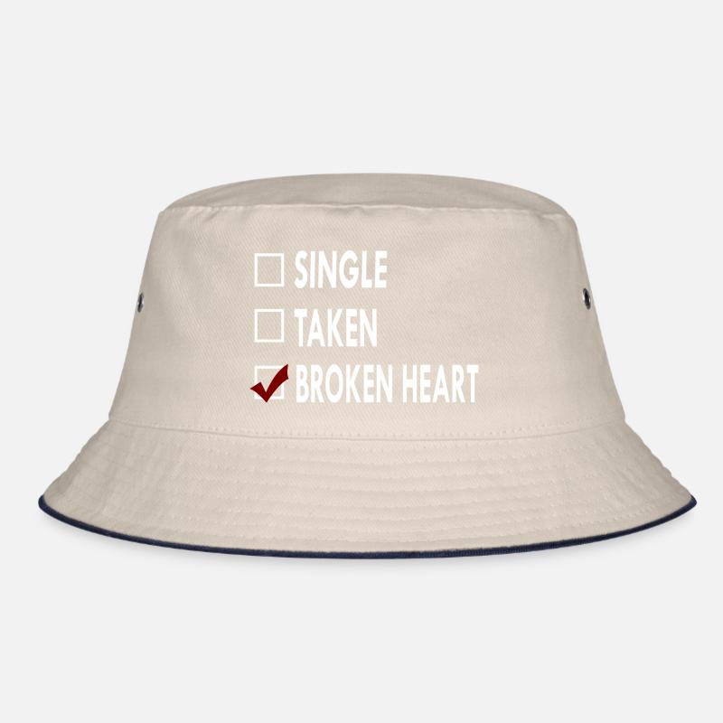 SINGLE BROKEN HEART Bucket Hat