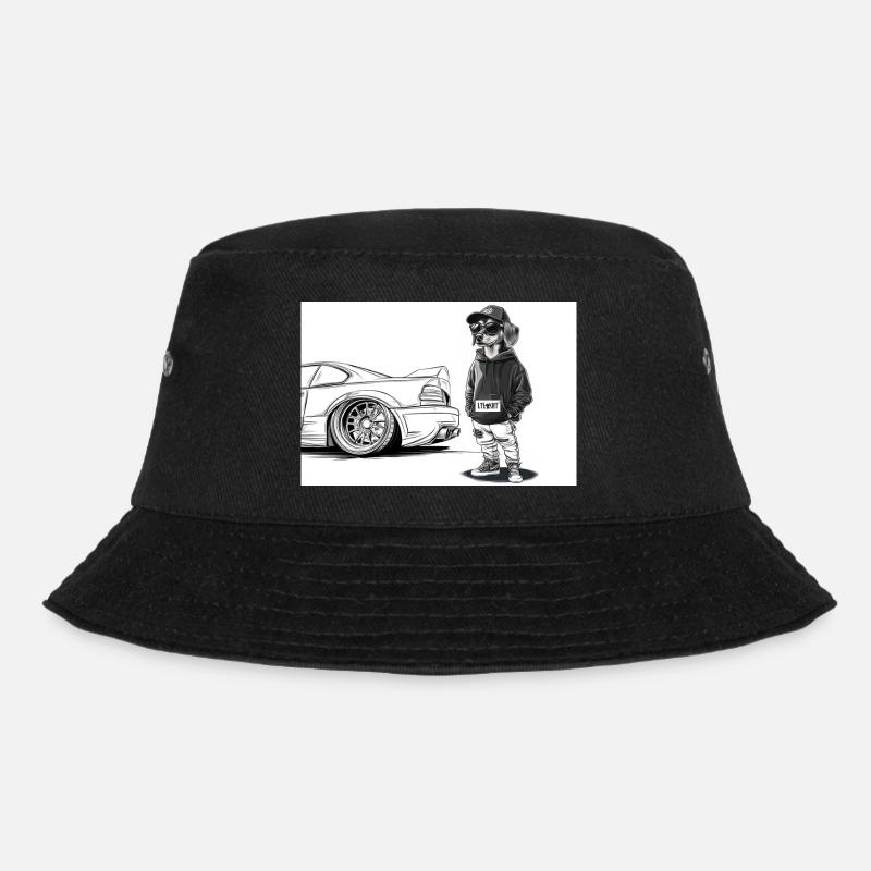 Tuner Dachshund - Bucket Hat - black