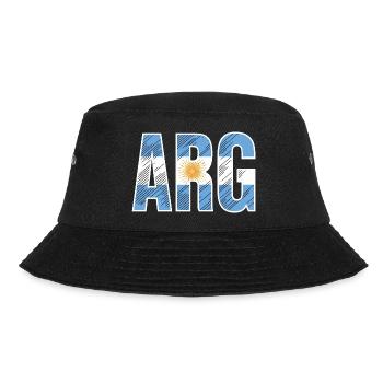Argentinien - Bucket Hat - Schwarz - Vorne - Lela (165cm)