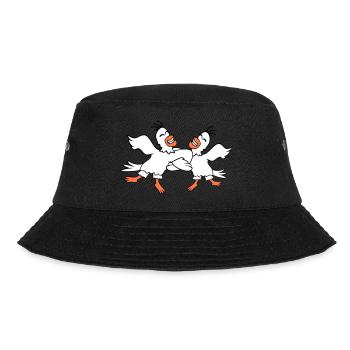 2 canards danse cercle danse polka fête célébrer le plaisir - Bob - noir - Devant - Lela (165cm)