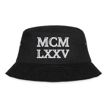 Roman numerals 1975 - MCMLXXV - Bucket Hat - Schwarz - Vorne - Lela (165cm)