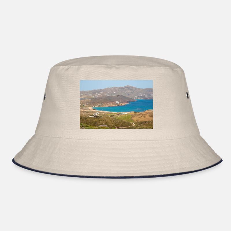 Plage de Paralia Ftelias Île de Mykonos Mer Égée du Sud Bob