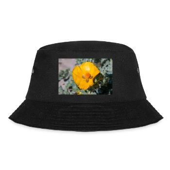 Hornmohn auch Hornmohn oder Seemohn (Gelber - Bucket Hat - Schwarz - Vorne - Lela (165cm)