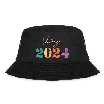 Vintage 2024 Floral - Bucket Hat - black - Front - Lela (165cm)