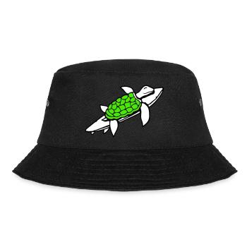 Tortue d’eau Planche de surf Surfeur Surf amusant - Bob - noir - Devant - Lela (165cm)