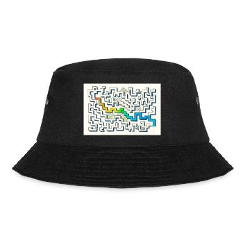 Follow the Path - Bucket Hat - black - Front - Lela (165cm)