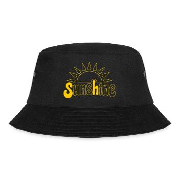 Sunrise with optimism motif - Bucket Hat - black - Front - Lela (165cm)