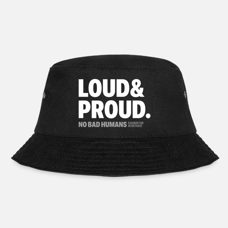 Loud&Proud - Bucket Hat - Schwarz