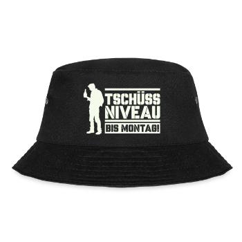 Tschüss Niveau bis Montag - Bucket Hat - Schwarz - Vorne - Lela (165cm)