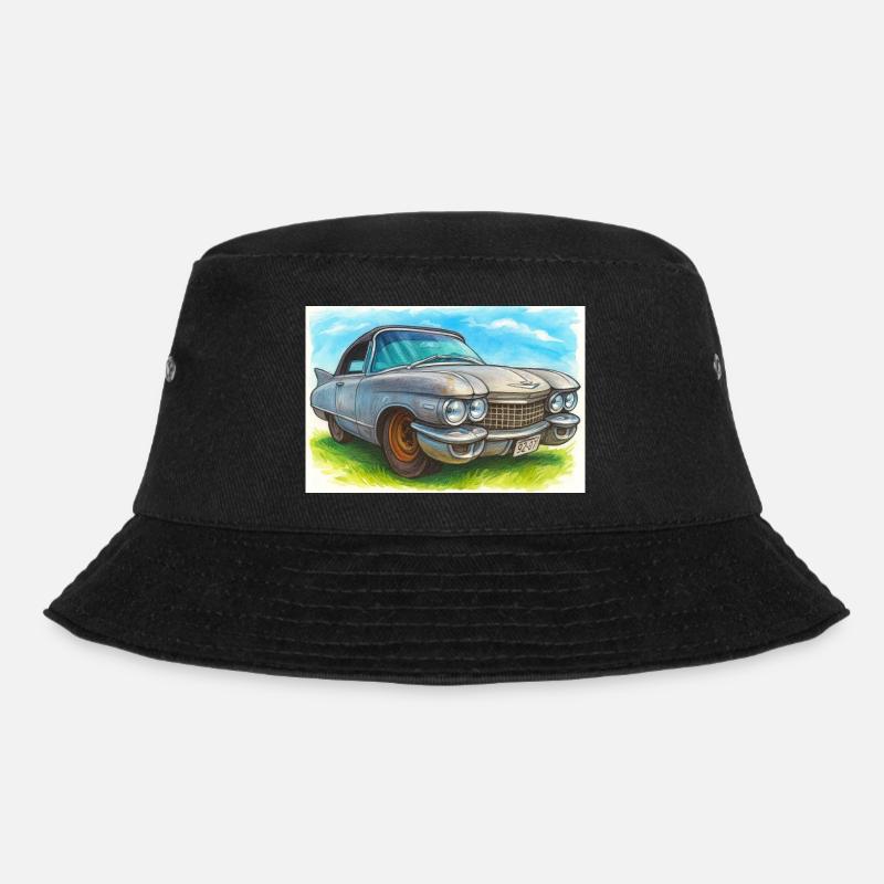 Retro Classic Cad -60 - Bucket Hat - Schwarz