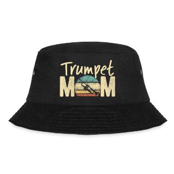 Trompette Maman Rétro Vintage Marching Band Design - Bob - noir - Devant - Lela (165cm)