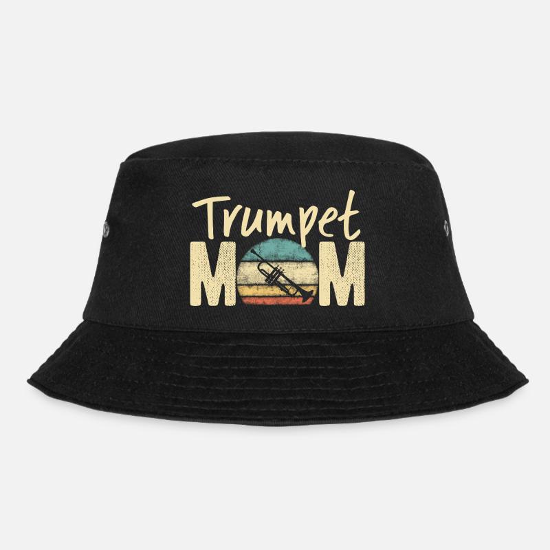 Trompette Maman Rétro Vintage Marching Band Design - Bob - noir