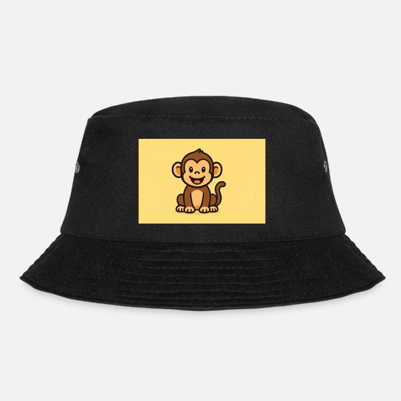 affe - Bucket Hat - Schwarz