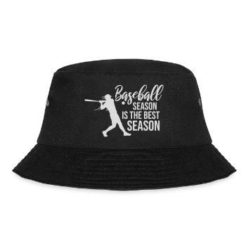 Baseball Season Is The Best Season Fan Spiel Sport - Bucket Hat - Schwarz - Vorne - Lela (165cm)