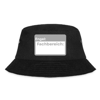 Please upload design - Bucket Hat - black - Front - Lela (165cm)