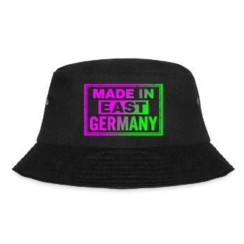 Made in East Germany Ostalgie Neon Retro Cap Bag - Bucket Hat - black - Front - Lela (165cm)