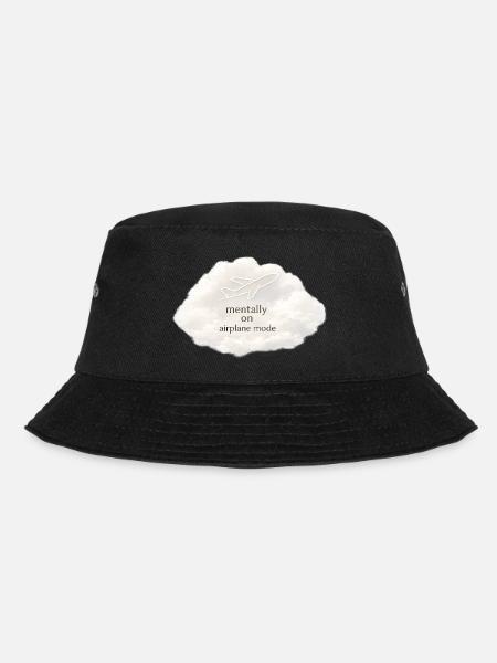 Mentaler Flugzeugmodus - Bucket Hat - Schwarz