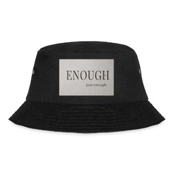 Genug – gerade genug - Bucket Hat - Schwarz - Vorne - Lela (165cm)