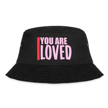 You Are Loved No Matter How You Feel Mitgefühl - Bucket Hat - Schwarz - Vorne - Lela (165cm)