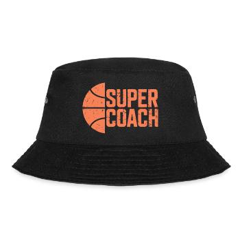 Super Coach humor sports coach basketball team - Bucket Hat - black - Front - Lela (165cm)
