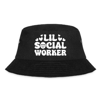 Social Worker Quota Lil Social Worker Social Work - Bucket Hat - black - Front - Lela (165cm)