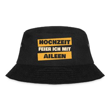Geschenk für Aileen - Bucket Hat - Schwarz - Vorne - Lela (165cm)