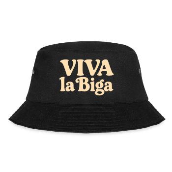 Viva la Biga - Es lebe der Vorteig! - Bucket Hat - Schwarz - Vorne - Lela (165cm)