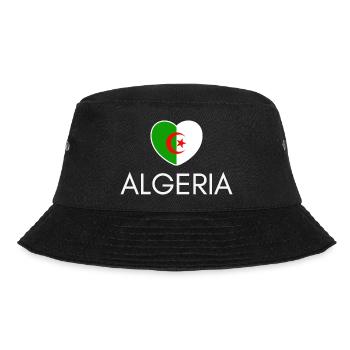 Cœur avec drapeau algérien, j’aime l’Algérie - Bob - noir - Devant - Lela (165cm)
