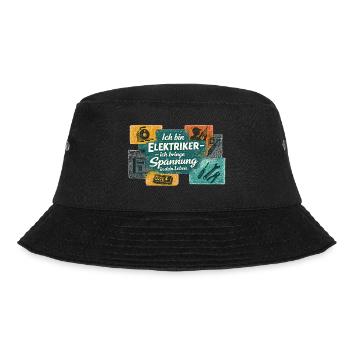Electrician: Tension in life - Bucket Hat - black - Front - Lela (165cm)