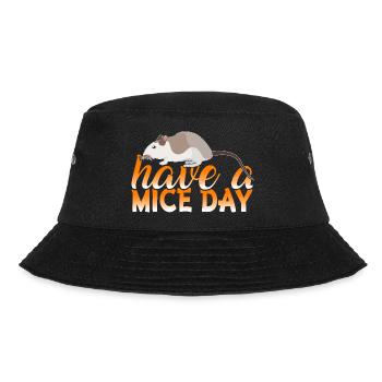 Have A Mice Day Funny Mouse Pun Design - Bucket Hat - black - Front - Lela (165cm)