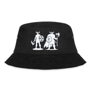 Duo viking : Bouclier et Hachette dans l’ombre - Bob - noir - Devant - Lela (165cm)